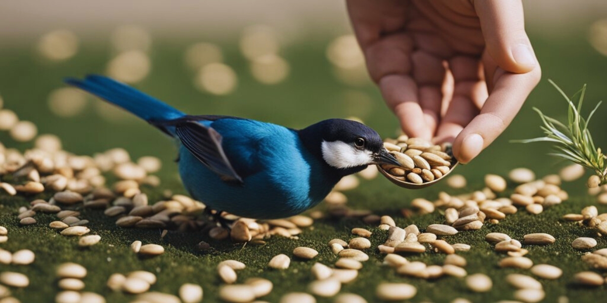 How to Clean up Bird Seed on the Ground